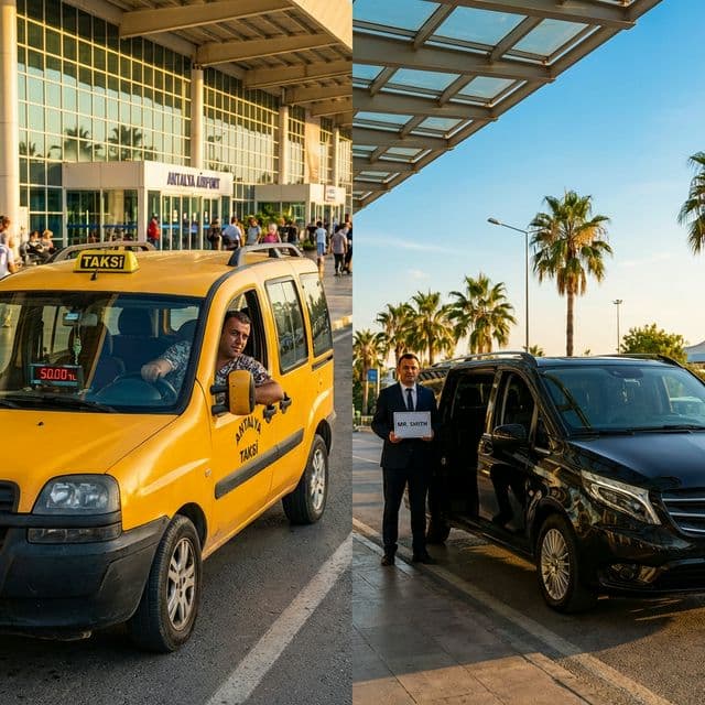 Antalya Airport Transfer: Taxi vs Private VIP — Complete 2026 Price Comparison - WeCare Transfer Travel Guide