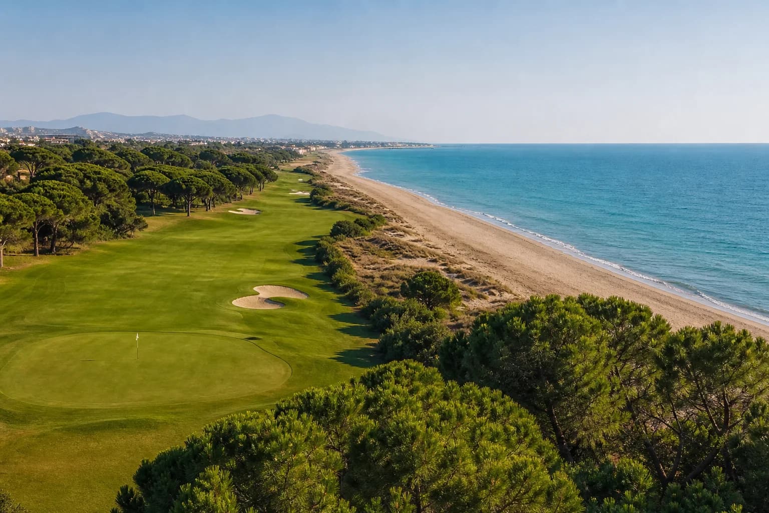 Belek — golf course beside the Mediterranean coast