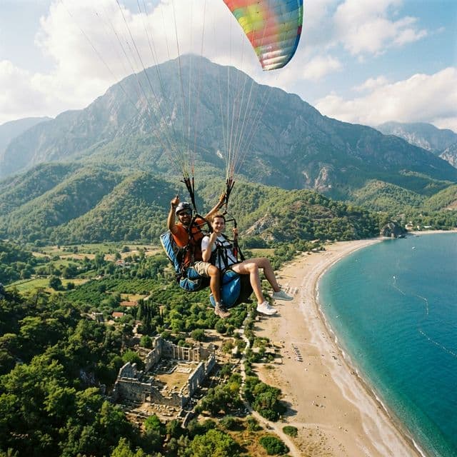 Tandem Paragliding over Olympos