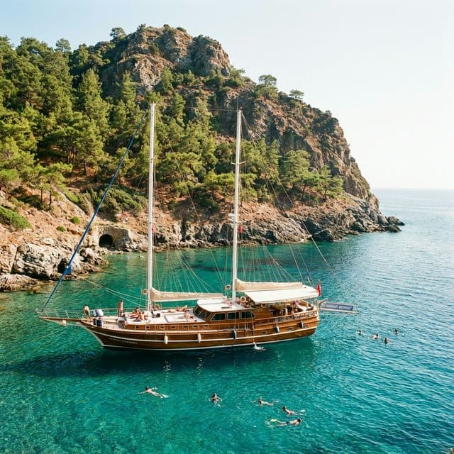Bodrum Black Island Hot Springs Boat Tour