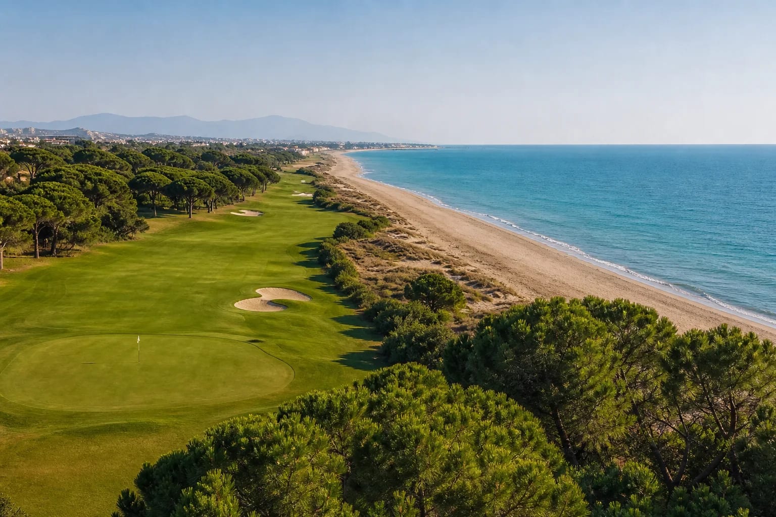 Belek — golf course beside the Mediterranean coast